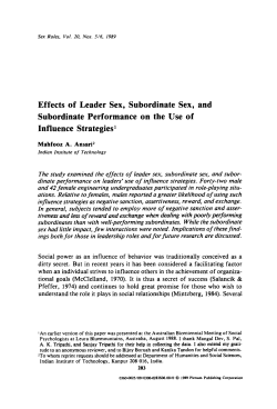 1989 SR-Influence-Sex-Sex-Performance