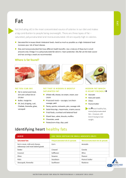 Identifying heart healthy fats