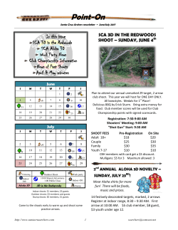 Current Newsletter - Santa Cruz Archers