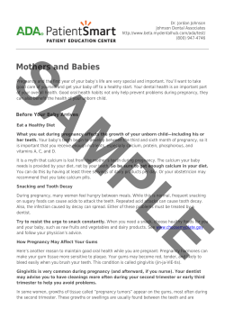 Mothers And Babies - American Dental Association
