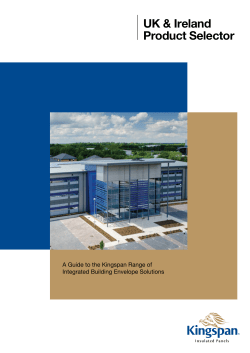 Product Selector - Kingspan Insulated Panels