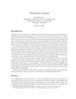 Pressure Vessels - MIT OpenCourseWare