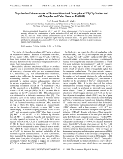 Negative-Ion Enhancements in Electron-Stimulated