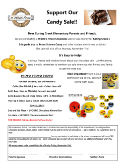 Support Our Candy Sale!!