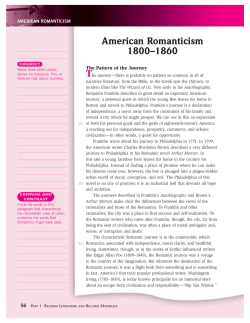 American Romanticism 1800&ndash;1860