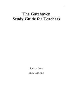 The Gatehaven Study Guide for Teachers