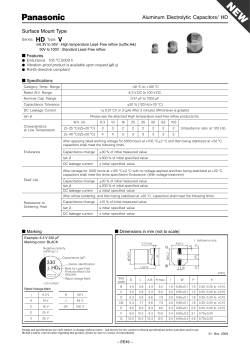 Aluminum Electrolytic Capacitors/ HD 330 HDj Surface Mount
