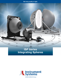 ISP Series Integrating Spheres