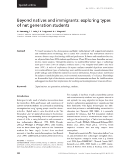 Beyond natives and immigrants: exploring types of net generation