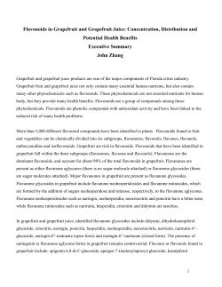 Flavonoids in Grapefruit and Grapefruit Juice