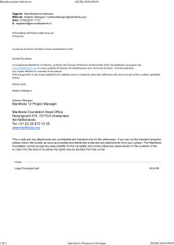 Manifestazione Interesse - Ordine Avvocati Palermo