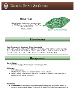 Ethnobotany Background