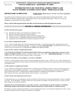 Separation Packet - Connecticut Department of Labor