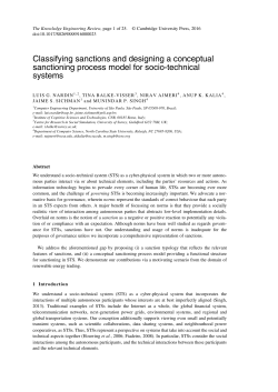 Classifying sanctions and designing a conceptual sanctioning