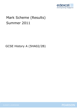 Mark Scheme - Edexcel