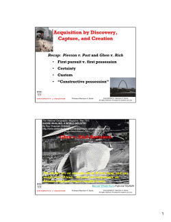 Acquisition by Discovery, Capture, and Creation