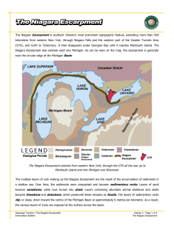 Geoscape Toronto - Niagara Escarpment