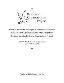 Mainline Protestant Strategies to Maintain Connections Between