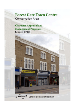 Forest Gate conservation area: Character appraisal and