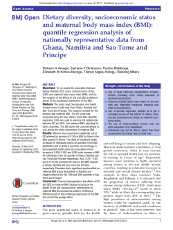Dietary diversity, socioeconomic status and maternal