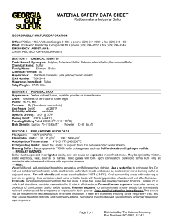 material safety data sheet