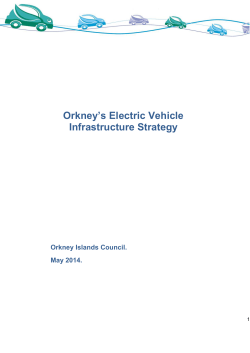 Orkney`s Electric Vehicle Infrastructure Strategy