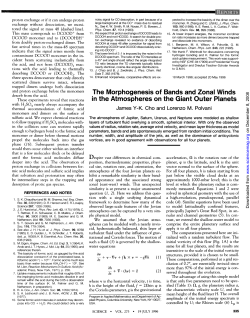 The Morphogenesis of Bands and Zonal Winds in the Atmospheres