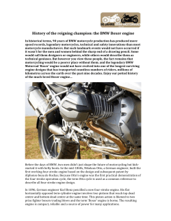 History of the reigning champion: the BMW Boxer engine