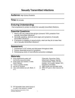 Sexually Transmitted Infections