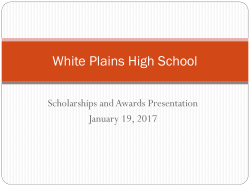 Scholarships and Awards Presentation in English