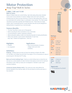 Motor Protection - Ferraz Shawmut Fuses