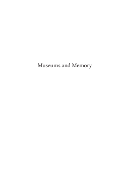 Museums and Memory - Trace: Tennessee Research and Creative