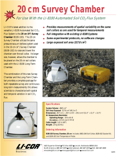 20cm Survey Chamber Product Bulletin - LI