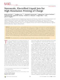 Nanoscale, Electrified Liquid Jets for High