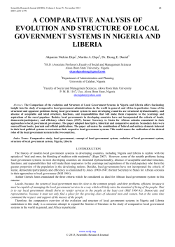 a comparative analysis of evolution and structure of local