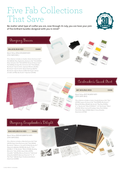 Five Fab Collections That Save