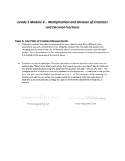 Grade 5 Module 4 &ndash; Multiplication and Division of Fractions and