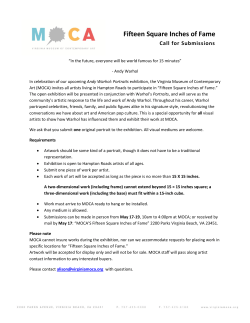 Fifteen Square Inches of Fame - Virginia Museum of Contemporary Art