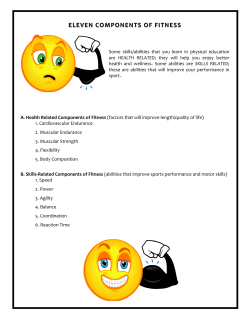 eleven components of fitness eleven components of fitness
