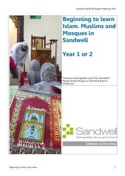 TITLE OF UNIT What do Muslims do at the Mosque