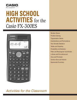 HIGH SCHOOL ACTIVITIES for the