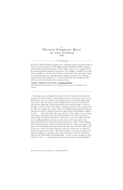 Private Company Rule in the Congo