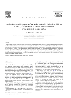 Ab initio potential energy surface and rotationally inelastic collisions