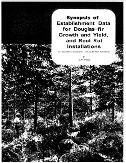 Establishment Data for Douglas - fir Growth and Yield