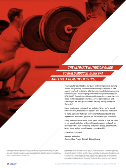 the ultimate nutrition guide - Alpha Project Strength and Conditioning
