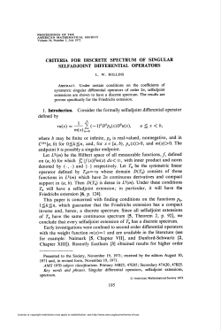criteria for discrete spectrum of singular selfadjoint differential