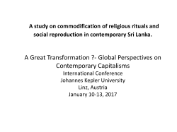 A study on commodification of religious rituals and social