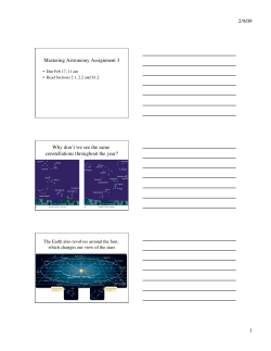 Mastering Astronomy Assignment 3 Why don`t we see the same