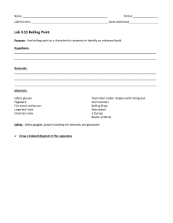 Lab 3.11 Boiling Point