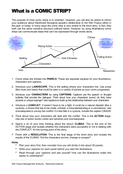 Comic Strip - Wet Tropics Management Authority